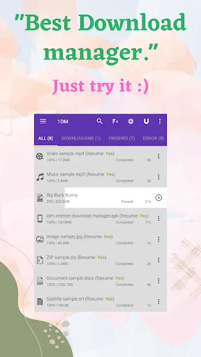 1DM: Browser & Video Download screenshot