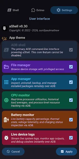 aShell - Your Local ADB Shell screenshot
