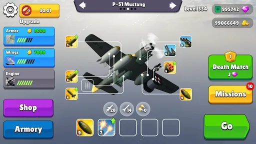 Bomber Ace: WW2 war plane game screenshot