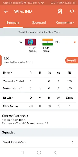 CricFan - Cricket Live Scores screenshot