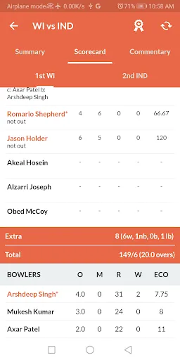 CricFan - Cricket Live Scores screenshot