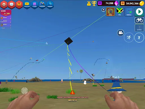 CS Diamantes Pipas: Kite Game screenshot