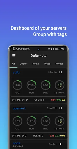 DaRemote: SSH & Server Monitor screenshot