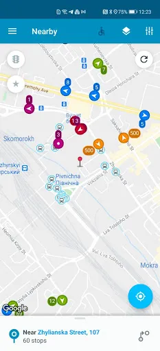 EasyWay public transport screenshot
