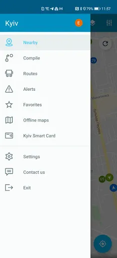EasyWay public transport screenshot