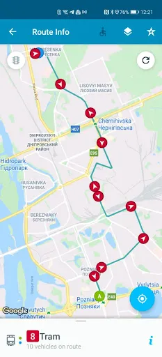 EasyWay public transport screenshot