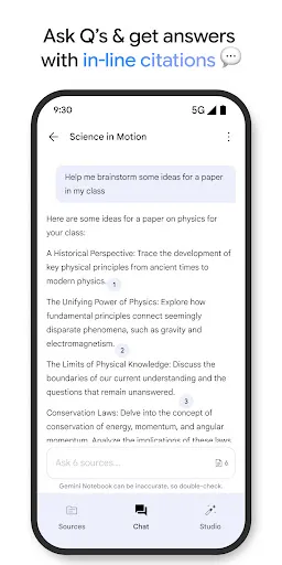 Google NotebookLM screenshot