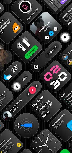 Glass Widgets screenshot