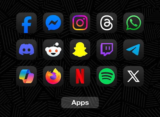 iDarkOS 18 - Icon Pack screenshot
