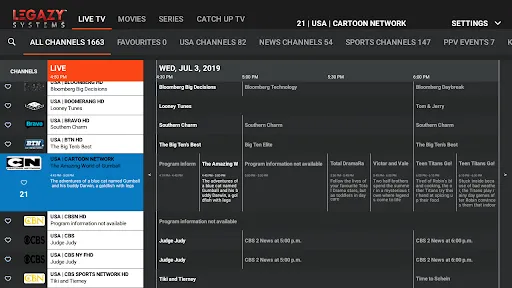 LEGAZY IPTV PLAYER screenshot