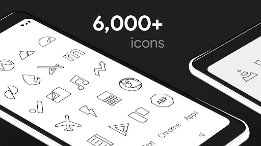 Lines Dark Pro - Icon Pack screenshot