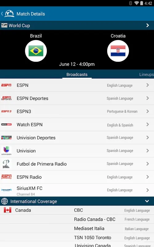 Live Football TV screenshot