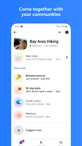 Messenger screenshot