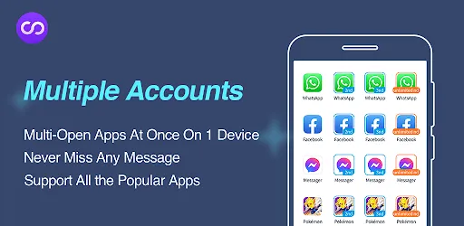 Multiple Accounts: Dual Space screenshot