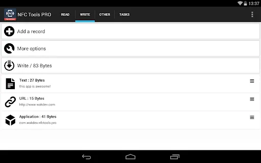 NFC Tools - Pro Edition screenshot