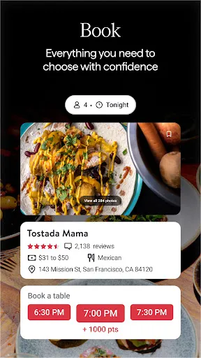 OpenTable screenshot