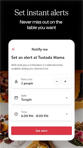 OpenTable screenshot