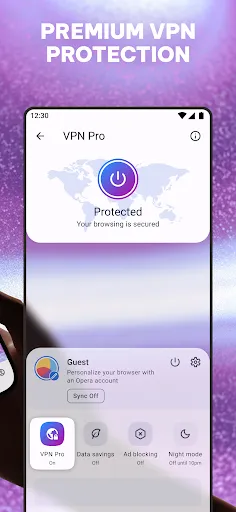 Opera: Private Web Browser screenshot