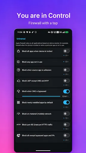 Rethink: DNS + Firewall + VPN screenshot