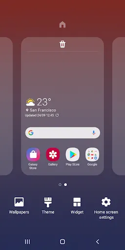 Samsung One UI Home screenshot