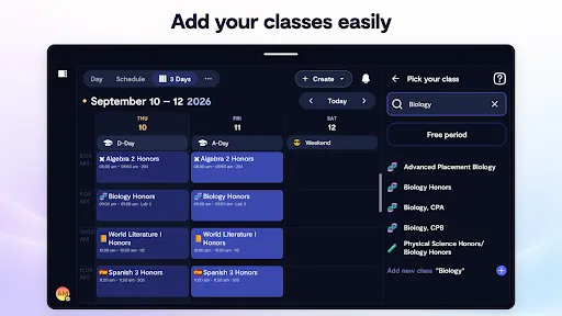 Saturn Calendar screenshot