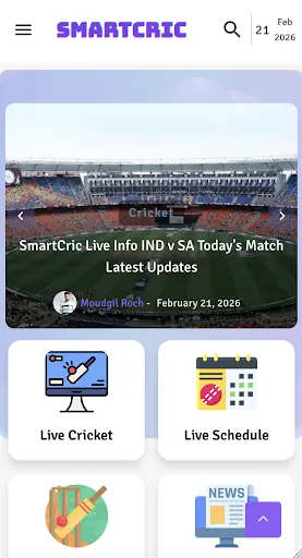 SmartCric India v NZ Live 2026 screenshot