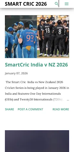 SmartCric India v NZ Live 2026 screenshot