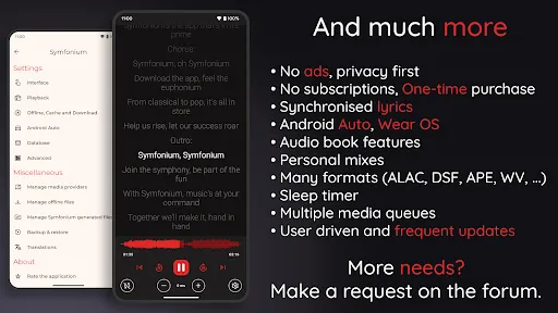 Symfonium: Music player & cast screenshot