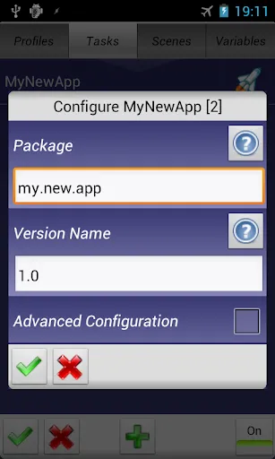 Tasker App Factory screenshot
