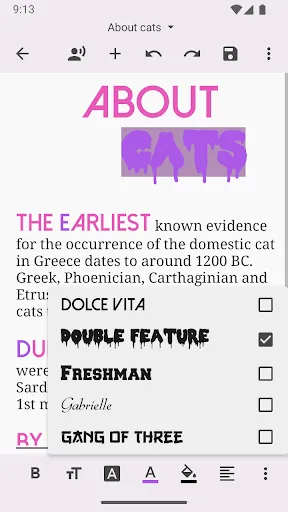 Text Editor screenshot