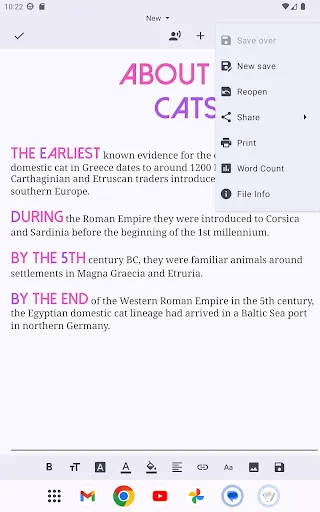 Text Editor screenshot