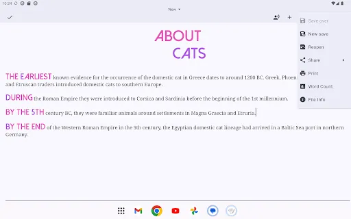 Text Editor screenshot
