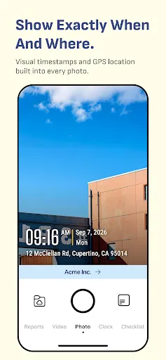 Timemark: Photo Proof for Work screenshot