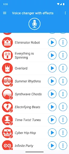 Voice changer with effects screenshot