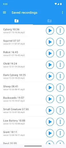 Voice changer with effects screenshot