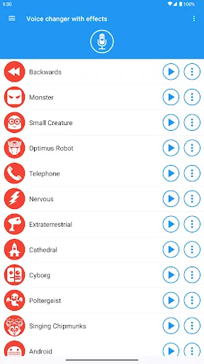 Voice changer with effects screenshot