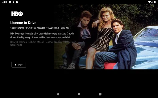 X TV screenshot