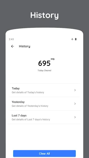Zero Cleaner: clear cache screenshot