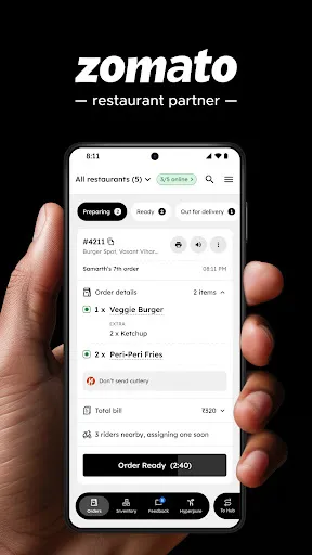 Zomato Restaurant Partner screenshot